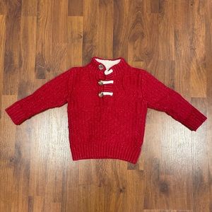 Cat and Jack 3T sweater. Red